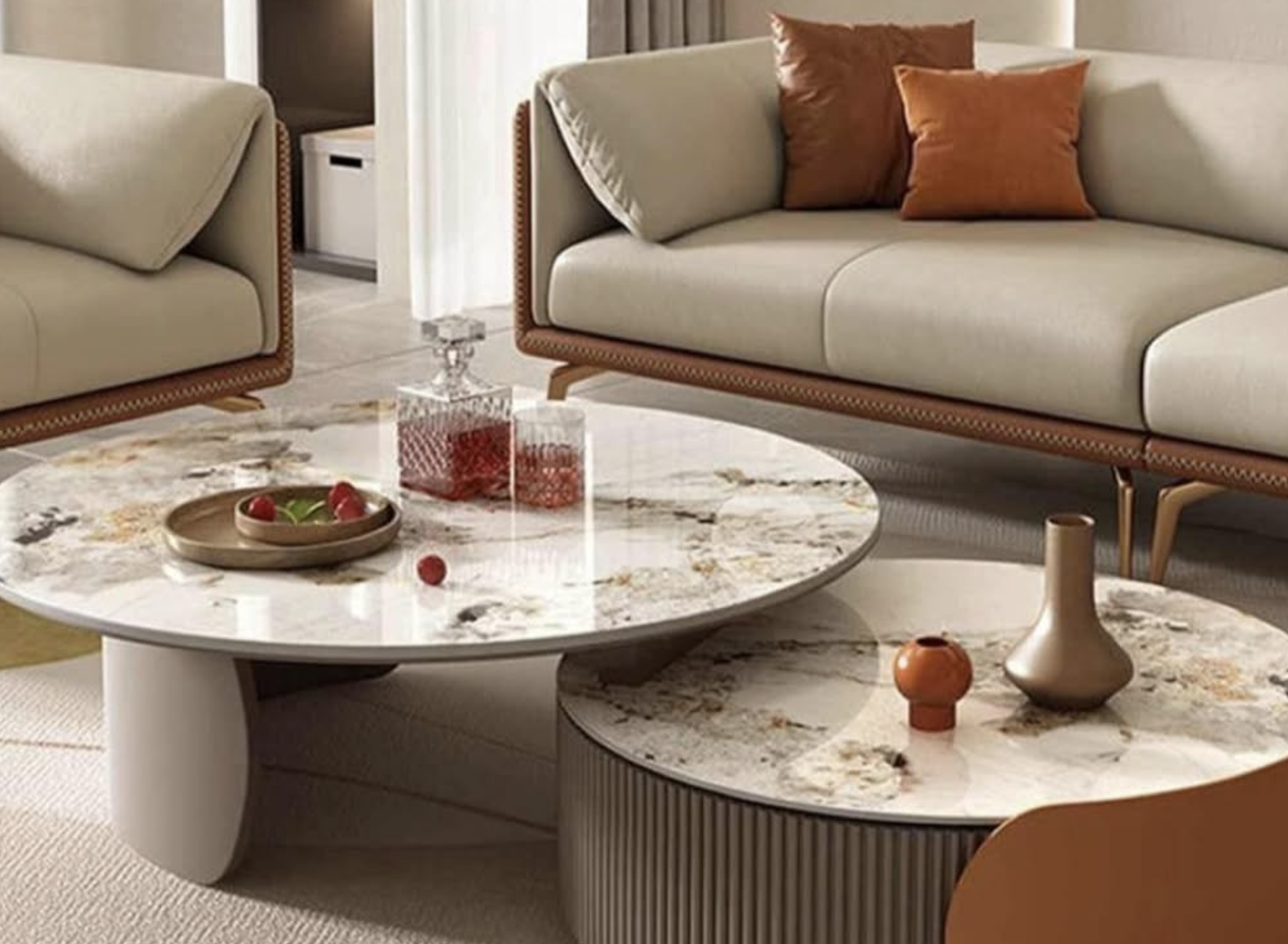 Salon moderne en marbre